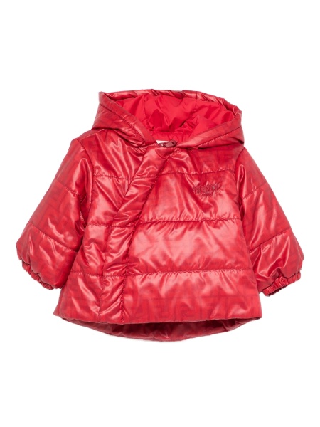 Geaca de iarna Fendi rosie din polyester