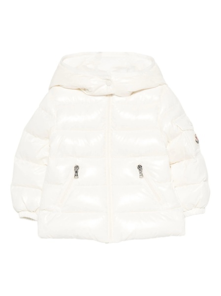 Geaca de iarna Moncler alba din poliamida