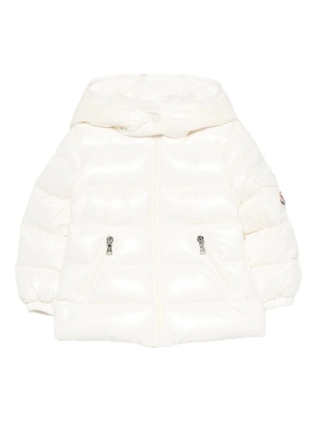 Geaca de iarna Moncler alba din poliamida
