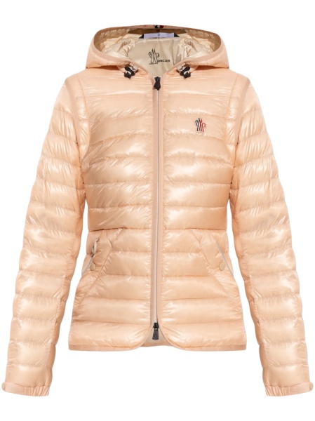 Geaca de iarna Moncler Grenoble roz din poliamida