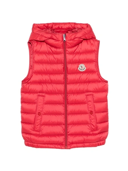 Geaca de iarna Moncler rosie din poliamida