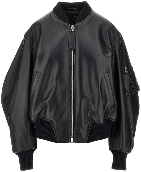 Geaca de Piele 'Anja' leather bomber jacket