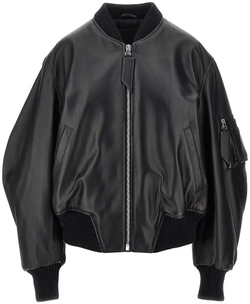 Geaca de Piele 'Anja' leather bomber jacket