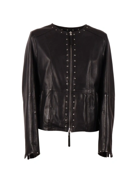 Geaca de piele Bully neagra