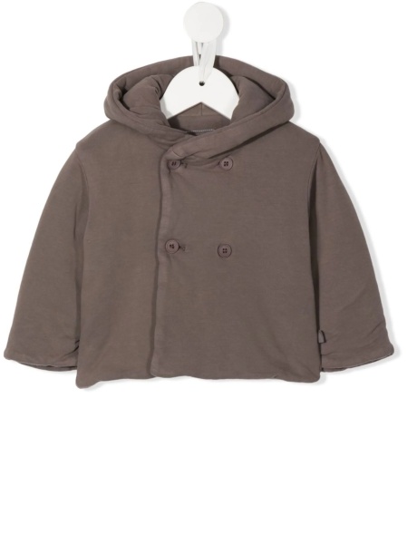 Geaca de ploaie TEDDY & MINOU maro din bumbac si spandex/elastan