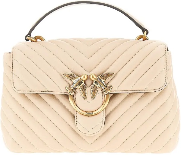 Geanta de mana Chevron nappa leather mini Love Lady Puff bag