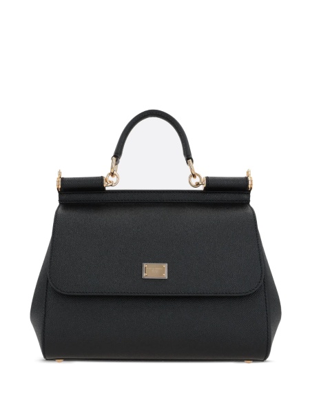 Geanta de mana Dolce & Gabbana Sicily neagra din piele