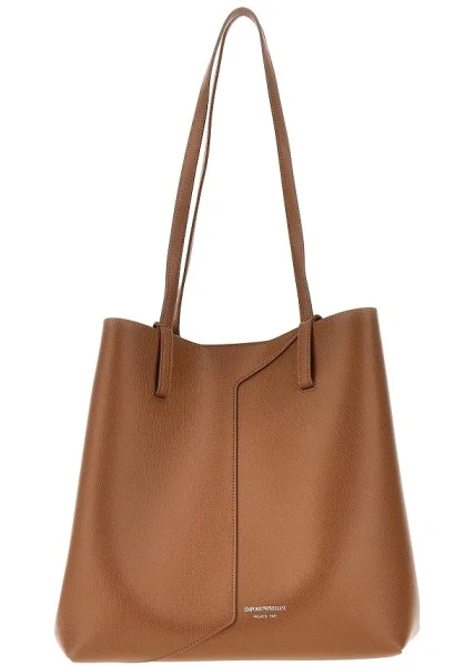 Geanta de mana 'Emporio Armani 1981' leather shopping bag