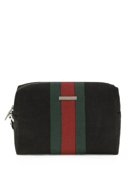 Geanta de mana Gucci neagra din material textil
