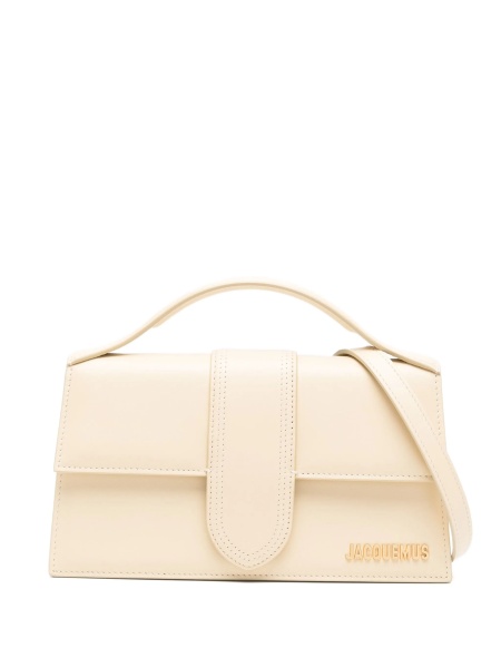 Geanta de mana JACQUEMUS Bambino alba din piele