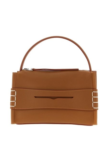 Geanta de mana JW Anderson maro din piele