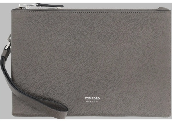 Geanta de mana Pouchette Minimal Sottile In Pelle Fiore Con Cinturino Da Polso