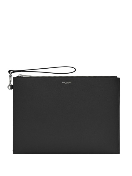 Geanta de mana Saint Laurent neagra din piele