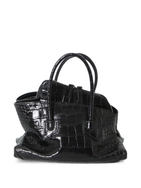 Geanta de mana THE ATTICO neagra din piele