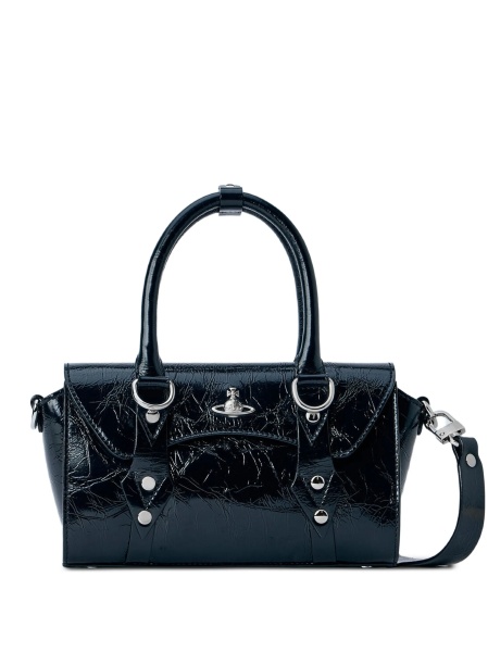 Geanta de mana Vivienne Westwood neagra din piele
