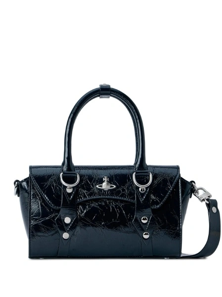 Geanta de mana Vivienne Westwood neagra din piele