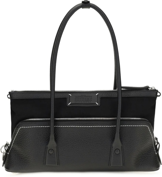 Geanta de umar 5AC Shoulder Bag in leather with logo
