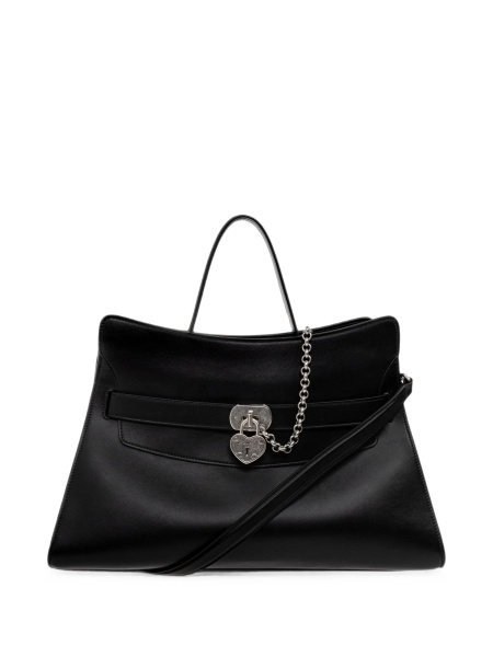 Geanta de umar Alexander McQueen neagra din piele