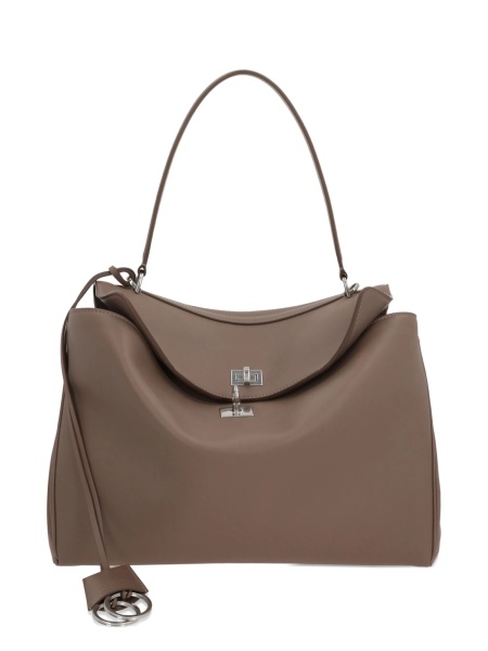 Geanta de umar Balenciaga maro din piele