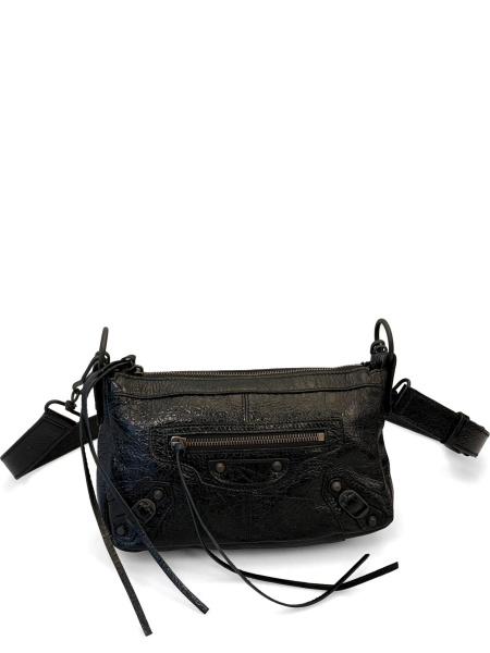 Geanta de umar Balenciaga neagra din piele