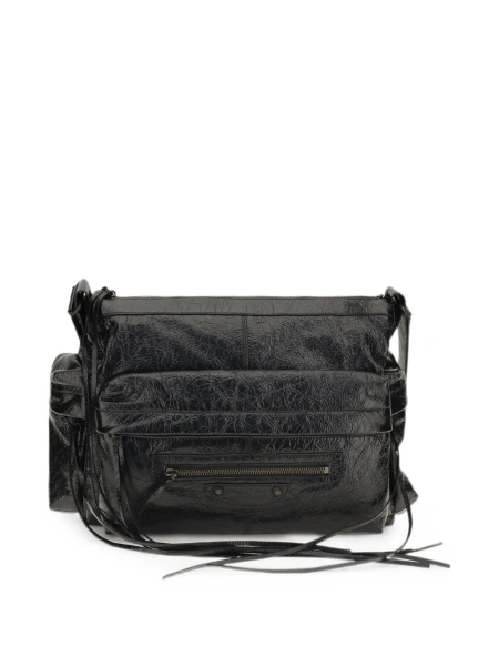 Geanta de umar Balenciaga neagra din piele