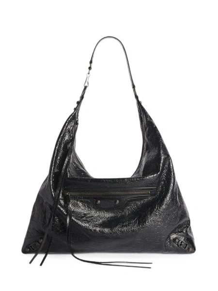 Geanta de umar Balenciaga neagra din piele
