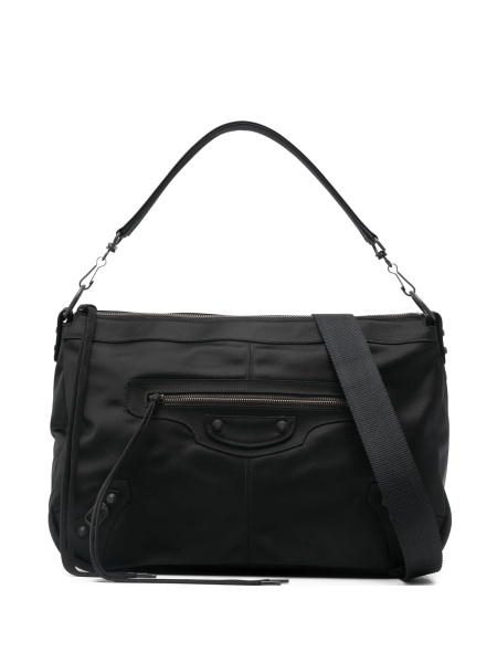 Geanta de umar Balenciaga neagra din poliamida si polyester
