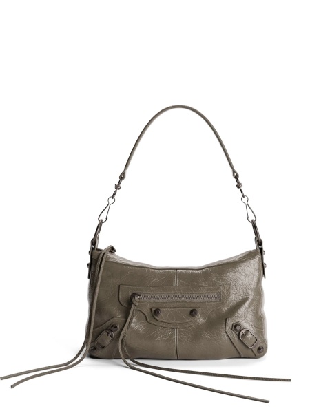 Geanta de umar Balenciaga verde din piele