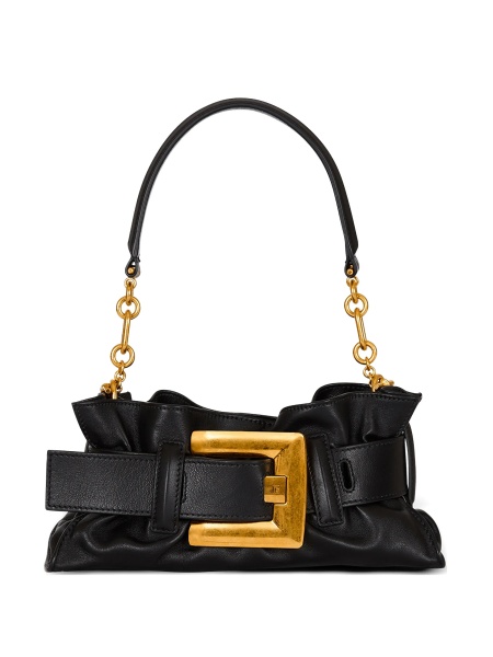 Geanta de umar Balmain neagra din piele