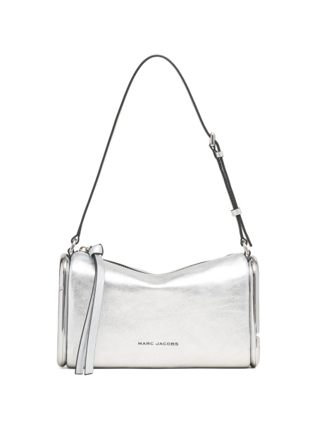 Geanta de umar Marc Jacobs argintie din piele