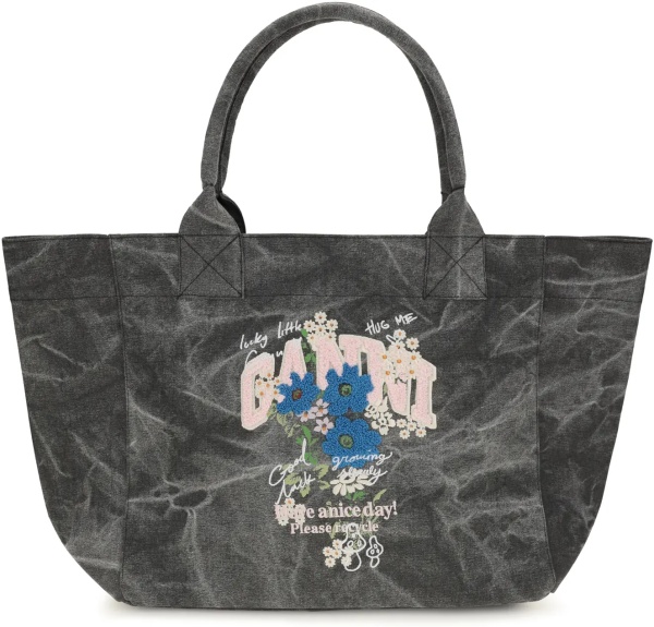 Geanta de umar Medium trapeze flower-print Shopping Bag