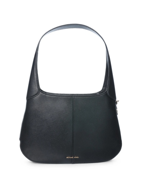 Geanta de umar Michael Kors neagra din piele intoarsa