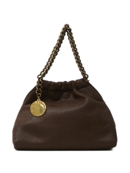 Geanta de umar Stella McCartney falabella maro din polyester