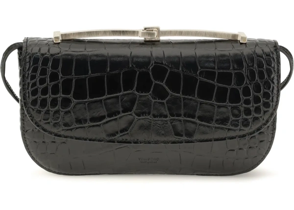 Geanta de umar Tom Ford neagra din piele