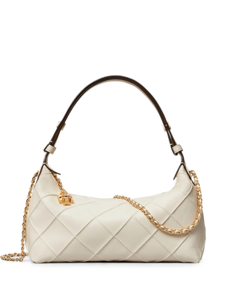 Geanta de umar Tory Burch fleming neutra
