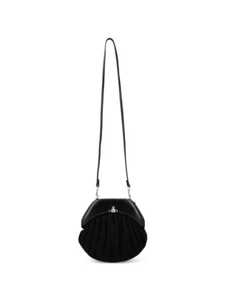Geanta de umar Vivienne Westwood neagra din piele