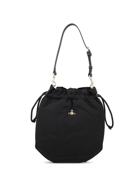 Geanta de umar Vivienne Westwood neagra din vascoza