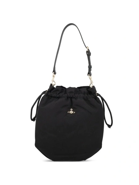 Geanta de umar Vivienne Westwood neagra din vascoza