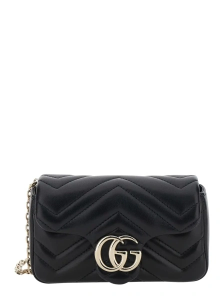 Geanta mini Gucci 'Ophidia' neagra din piele