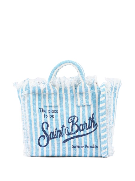 Geanta mini Mc2 Saint Barth albastra din in