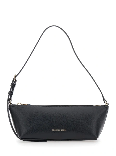 Geanta mini Michael Kors neagra din piele