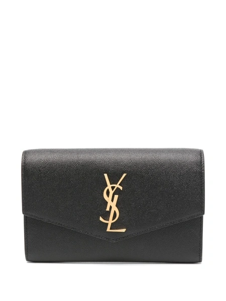 Geanta plic Saint Laurent Envelope neagra din piele