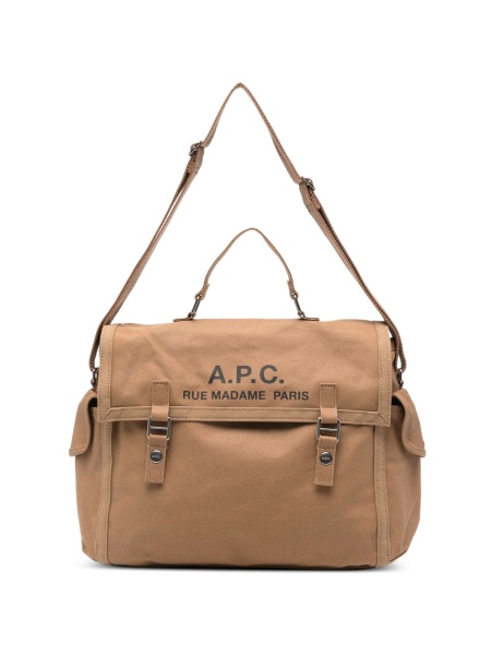 Geanta tip postas A.P.C. maro din bumbac