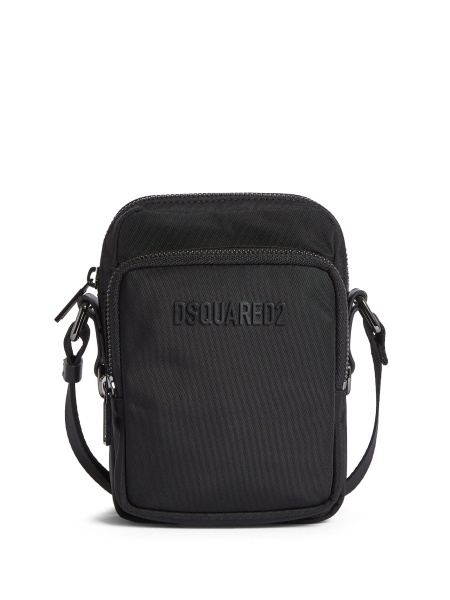 Geanta tip postas DSQUARED2 neagra din poliamida