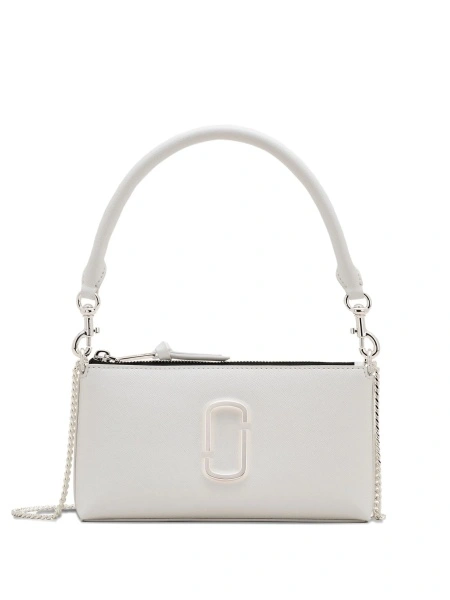 Geanta tip postas Marc Jacobs dtm alba din piele