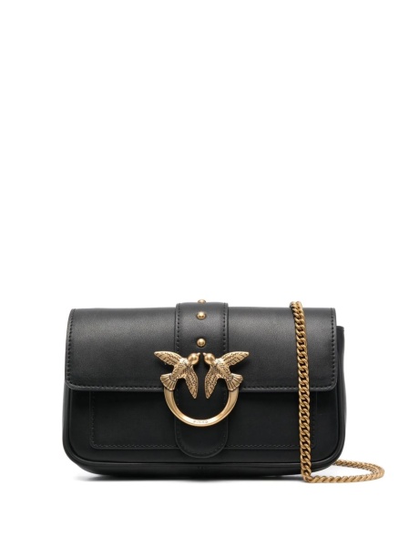 Geanta tip postas Pinko neagra din piele