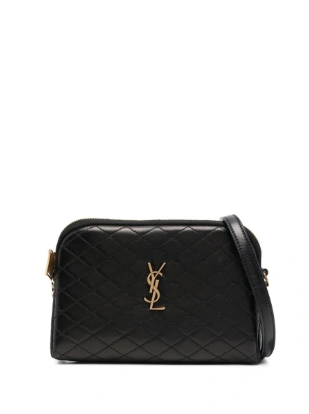 Geanta tip postas Saint Laurent neagra din piele