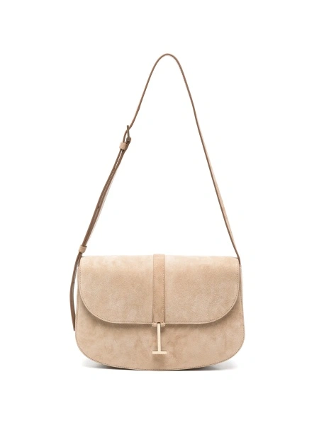 Geanta tip postas Tom Ford neutra din piele si piele intoarsa