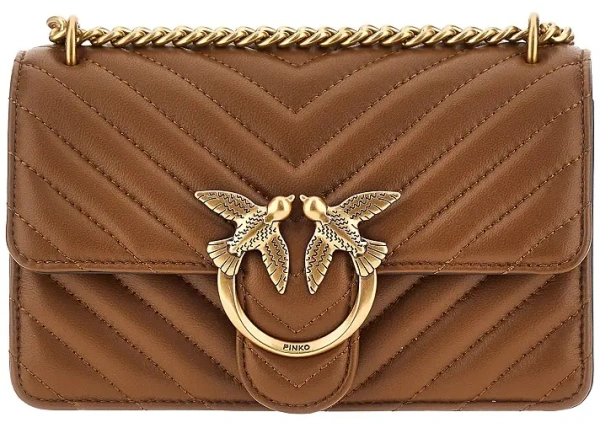 Genti Chevron leather Mini Love One bag