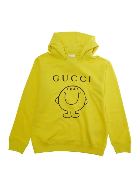 Hanorac Gucci galben din bumbac